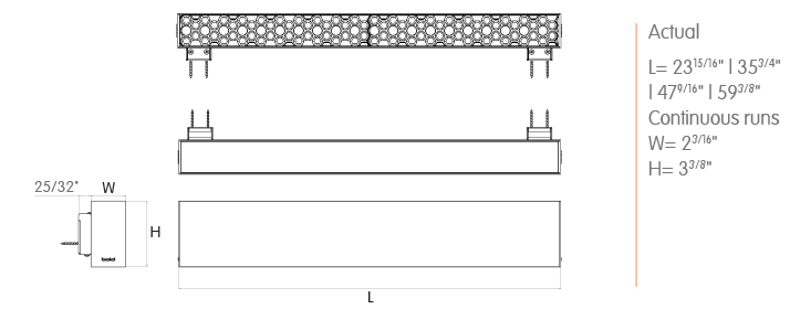 Direct/Indirect Honeycomb TIR-BXIH-W